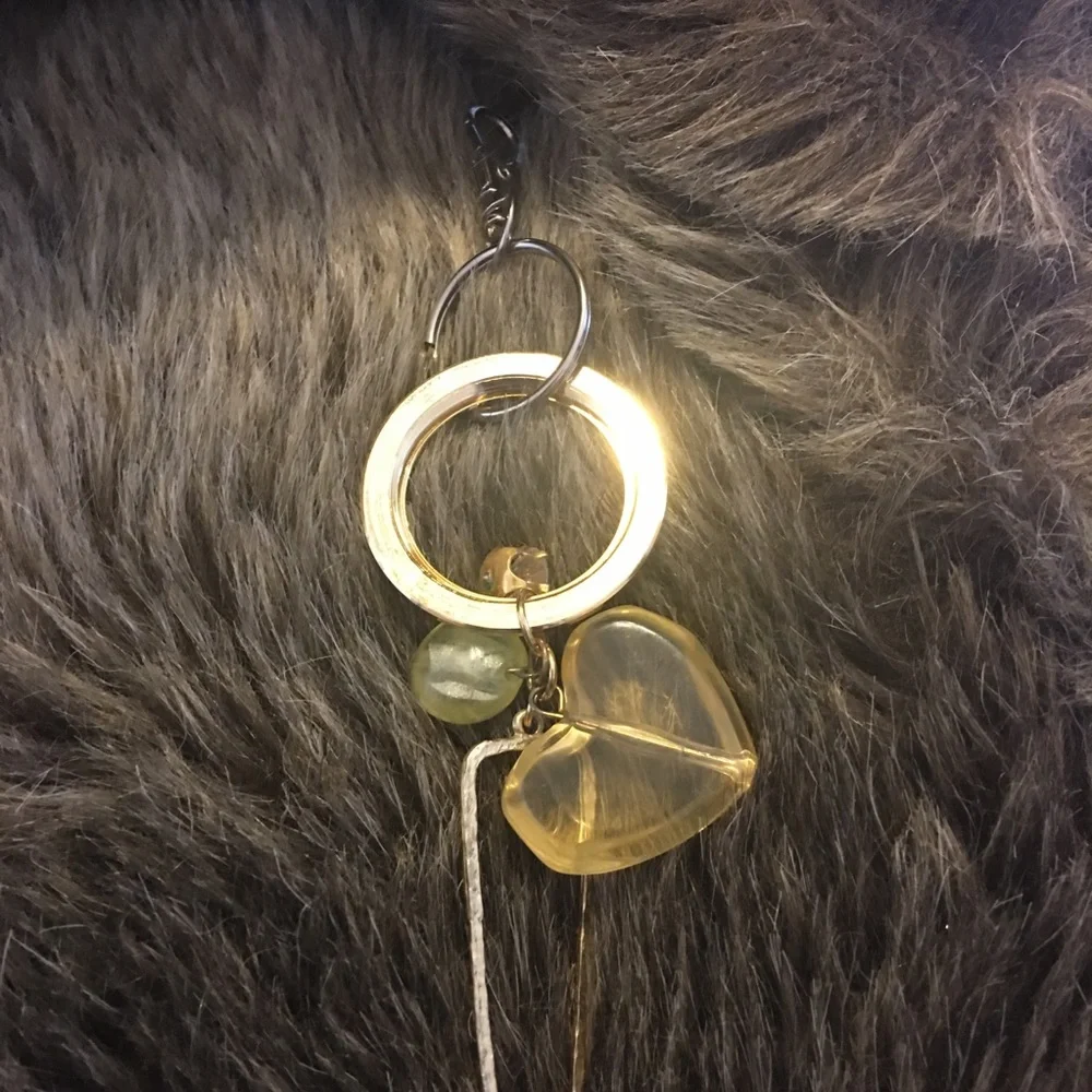 Vintage repurpose salvaged estate gem keychain